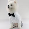 Pet Clothes Shirt Suit Waistcoat Vest For Dog Cat Puppies Wedding Party Suit Handsome Pet Dogs Outdoor Wondering Clothes