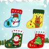 Non-Toxic Kids Diy Christmas Socks Non-Woven Material Kit Puzzle Game Handmade Toy Educational Toy For Children Craft Gift Xmas Decor
