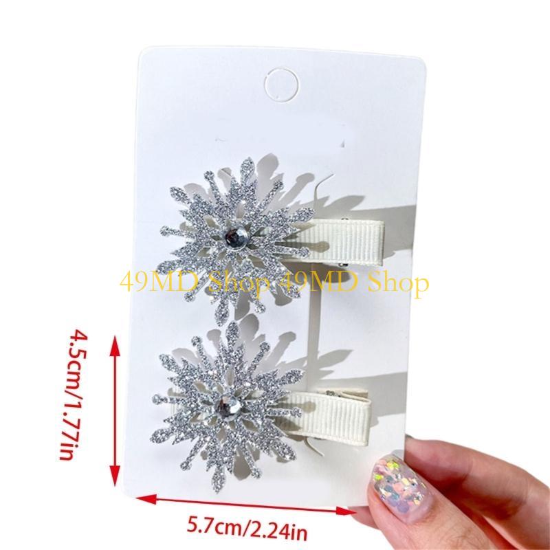 49MD Snowflake Hair Clip For Kids Practical And Comfortable Hairpin Party Hairpiece