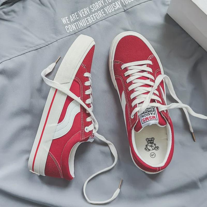 Retro Spring & Autumn Canvas Skate Shoes - Men's Breathable Casual Sneakers