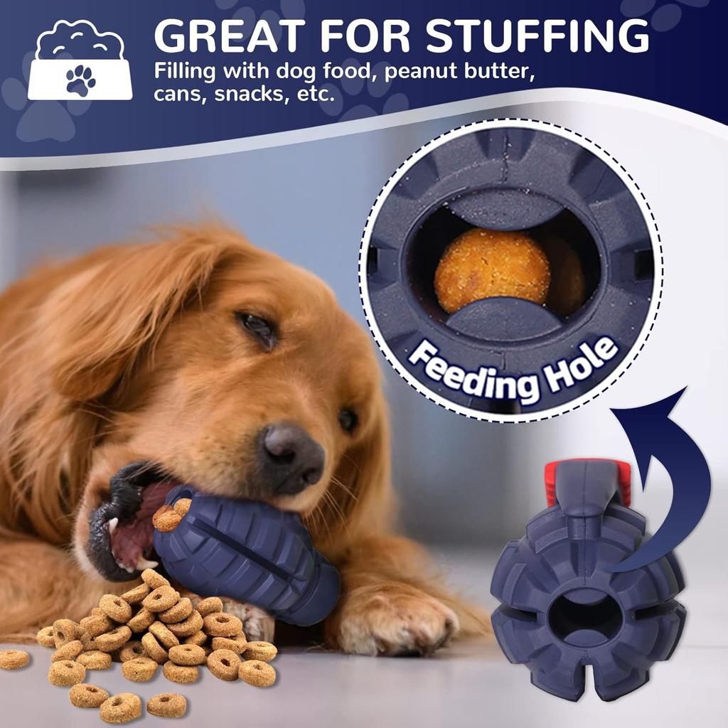 Dog Toys for Aggressive Chewers Large Breed, for German Shepherd, Indestructible Interactive Treat Dog Toys for Large Medium Breeds, Food Grade &