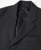 Birbante Twill 3-Button Setup Blazer Jacket - Charcoal