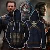 Autumn Men's Captain America Zipper Hoodie Sweatshirt