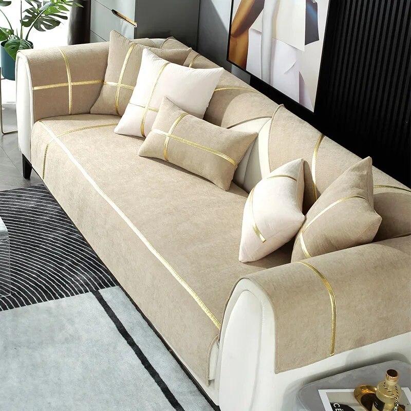 

Soft Chenille Sofa Cover Thick Jacquard Slipcovers High Quality Furniture Protector Seat Cushion Cover 70x70cm 1pcs