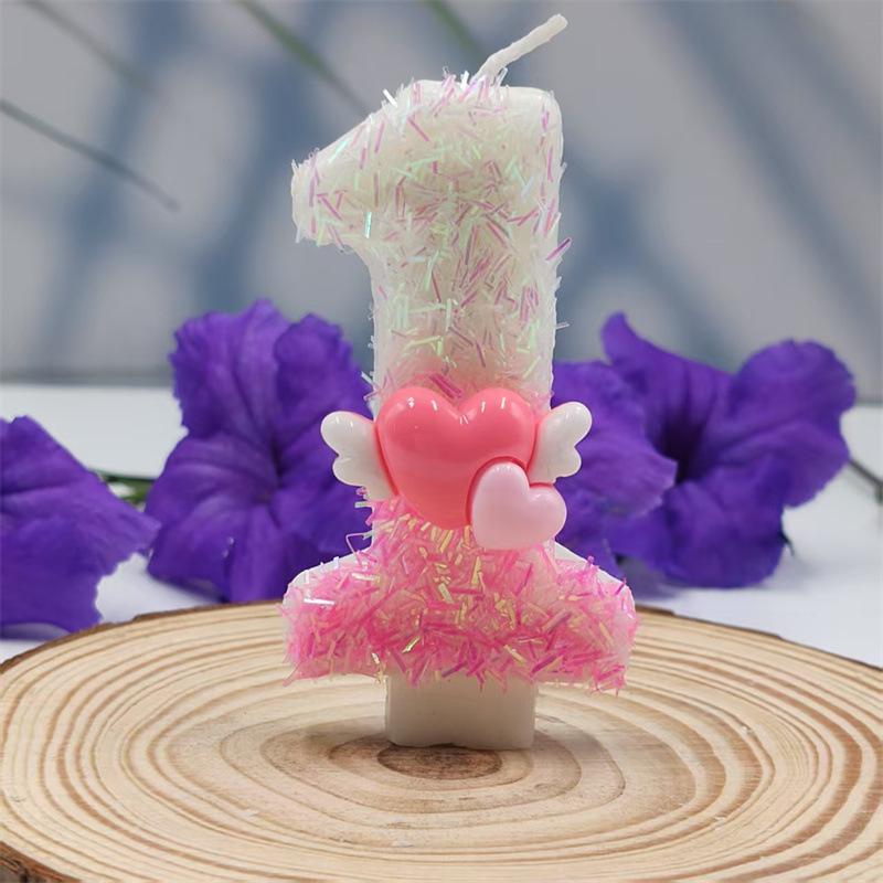 Creative Shapes, Brilliant Colors, Arrow-piercing Digital Candles, Birthday Cake Decorations, Various Specifications