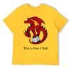 Dice Dragon Classic For Sale T-shirt Fresh Campaign  Joke Tees Cute Aactivity Competition USA Size