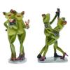 Nordic Garden Potted Bonsai Home Decoration Captain Play Billiards Play Pool Frog Dance Baby Resin Crafts Sculpture Modern Art