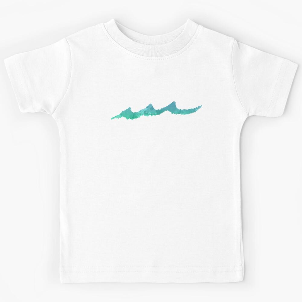 Wave Inspired Silhouette Kids T-Shirt 170