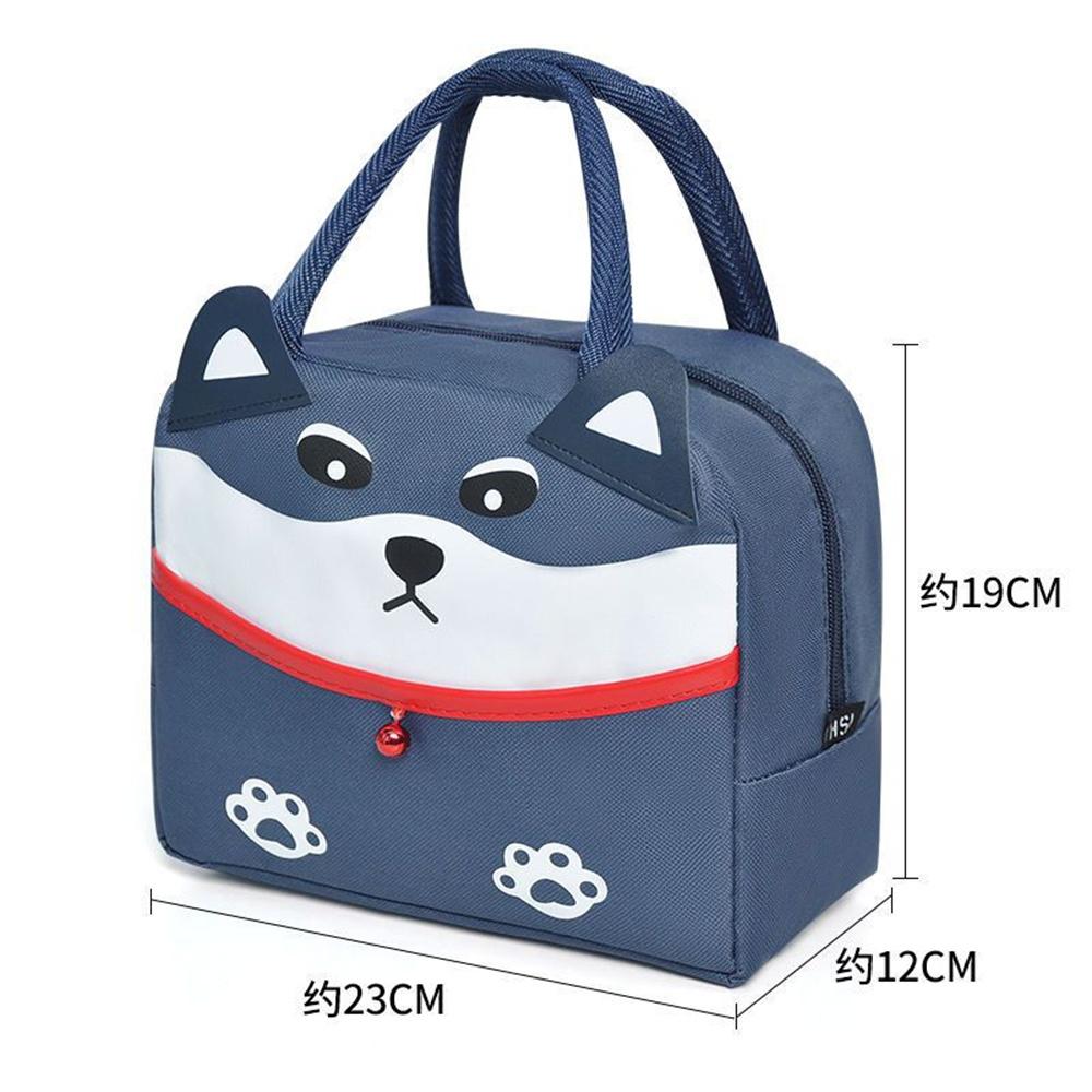Cartoon Cute Insulated Lunch Bag Kawaii Portable Lunch Box Student Kids School Thermal Storage Bag Picnic Bento Food Tote Bags