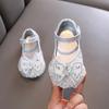 Autumn New Style Ladylike Baby Girl Girls' Princess Rhinestone Flat Shoes, Leather Shoes, Dance Performance Shoes
