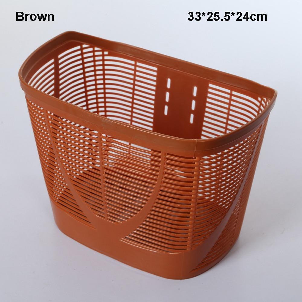 

Полая сумка для хранения велосипеда, многоцветная, корзина на руль самоката, задние велосипедные аксессуары Brown 33*25.5*24cm