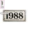 Tin Sign - Vintage Durable Metal Plaque Wall Decor, Home Office Bar Man Cave City Coordinate Birth Year License Plate Wall Art