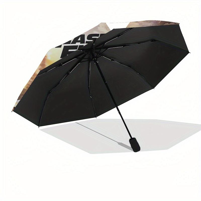 1pc Fast & Furious Crossroads Themed High-quality Umbrella,Automatic Opening and Closing Umbrella,Multi-functional Umbrella G0811166
