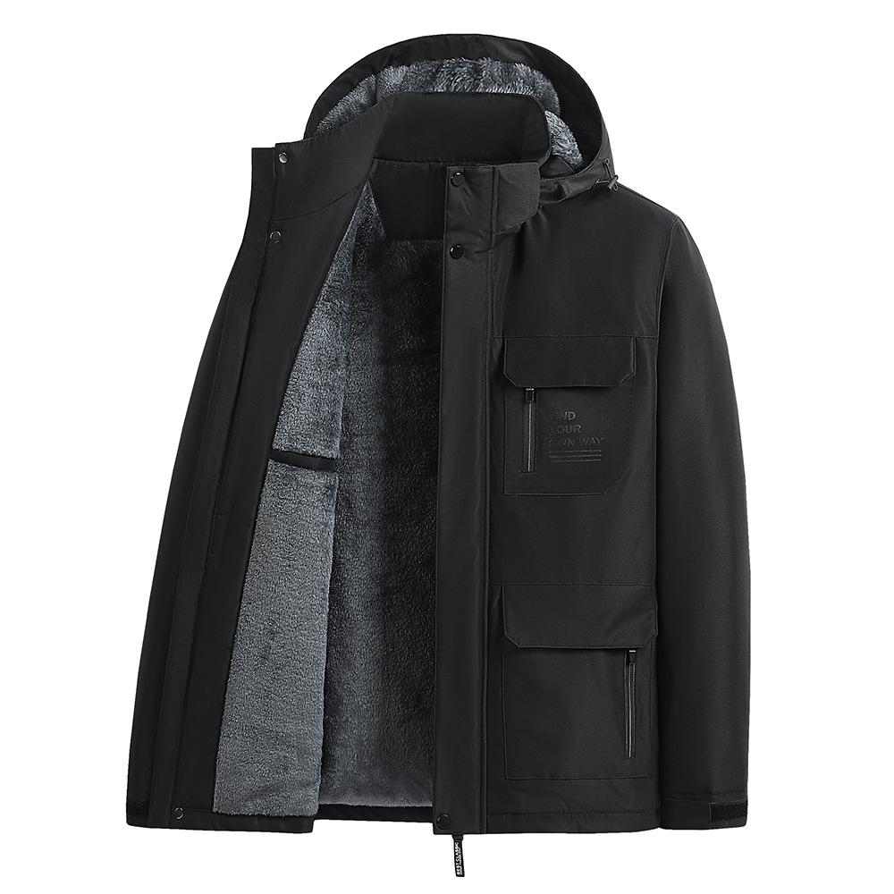 Winter New Cotton-padded Men's Padded Leisure Cotton-padded Jacket Men's Jacket Windproof and Waterproof Plus Size Coat.