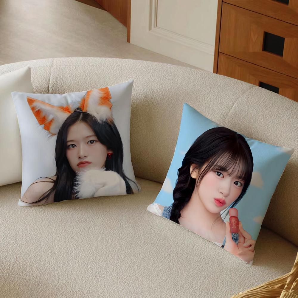 Idol Kpop Style An Yu-Jin Cushion Cover Pillowcase Anti-Dustmite Living Room Sofa Decor Cushion Room
