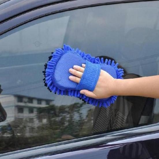 Weiches Schwammpad, Auto- und Fahrzeugpflege, Waschbürste, Fensterglas-Reinigungshandschuh-Werkzeug
