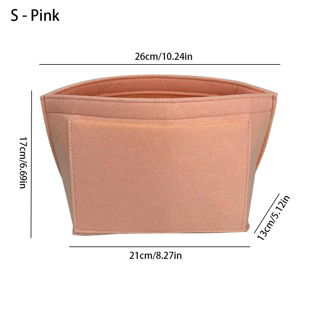 

Multifunctional Felt Handbag Insert Bag Bag Support Large Capacity Purse Liner Multi-Pocket Portable Bag Organiser