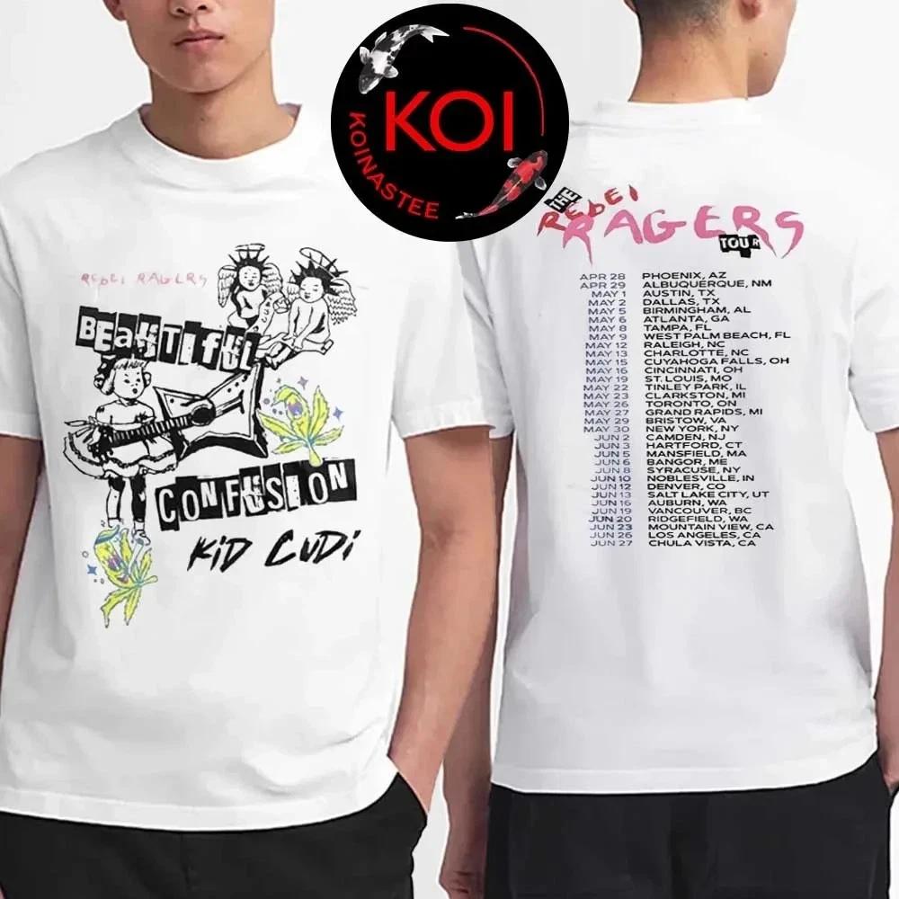 Kidd Cudii 2026 Tour Dates The Rebel Ragers Beautiful Confusion T-T-Shirt XL
