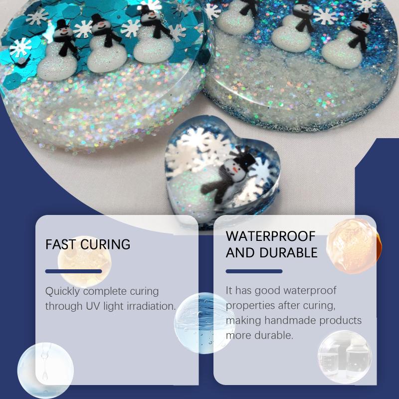 Dowmoo Crystal Epoxy Resin Glue Handmade Craft Special High Transparent Odorless Fast Drying Resin Adhesive one size