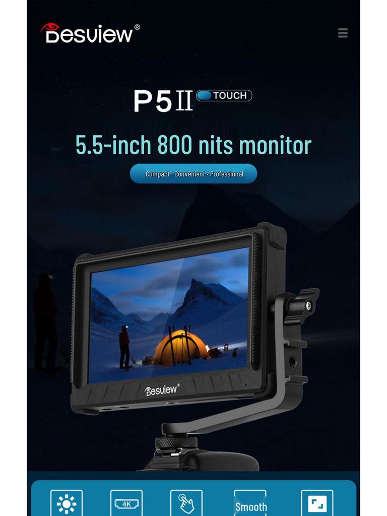 800 Sight Joy P52 4K Full HD Director Monitor for Photography & Mirrorless DSLR Cameras