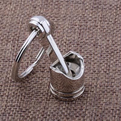 Chaveiro Estilo Pistão de Motor de Carro Argola de Chaveiro Criativo Modelo de Pistão de Metal Chaveiro Porta-Chaves Pingente de Chave Chaveiro decoração Acessórios de Carro