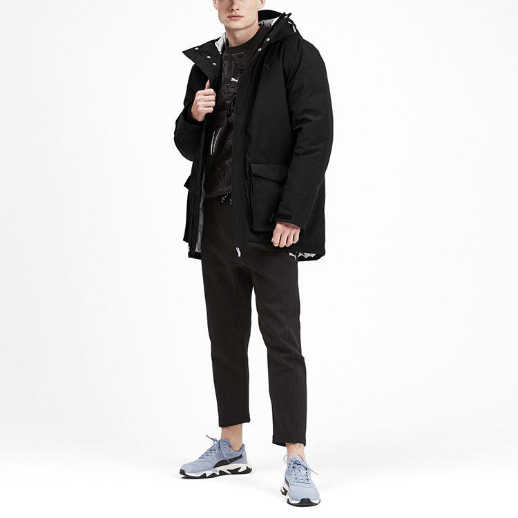PUMA Down Jackets Men's Black Hooded Moderate 595285-01