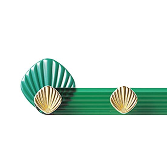 Haczyk na płaszcze montowany na ścianie Design muszli Samoprzylepne haczyki ścienne Dekoracyjne 5 haczyków Wieszak do przedpokoju na płaszcze ręczniki kapelusze torby Użycie w łazience kuchni