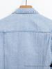 Men's Spring & Autumn 2025 Slim Fit Ripped Denim Jacket - European & American Street Trend.