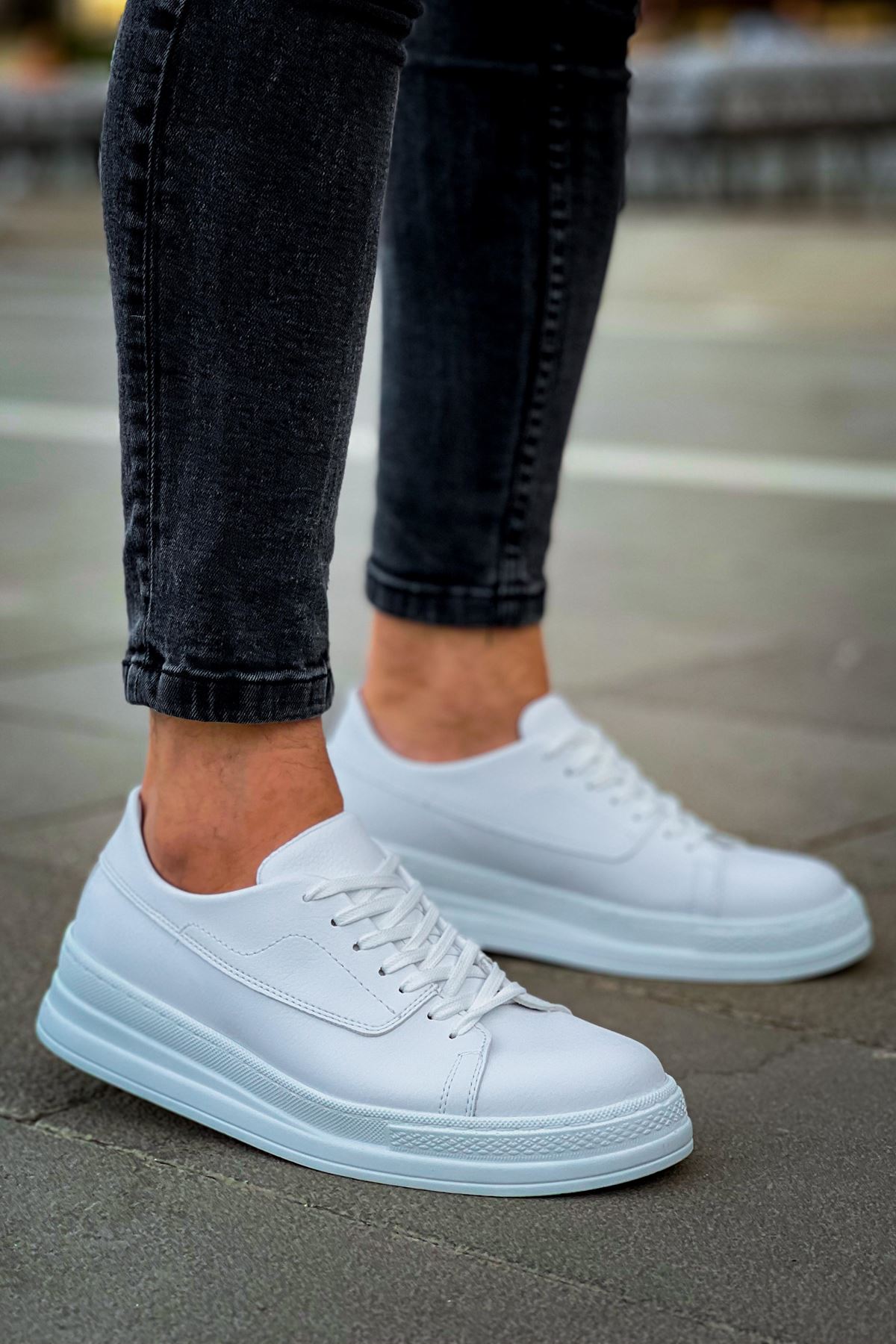 

CHEKİCH New Collection CH2401 Men Shoe White Black Brown Tan 36