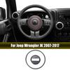 Capac Central Negru pentru Volan Inel de Finisaj Pentru Jeep Wrangler Compass 2011-2017