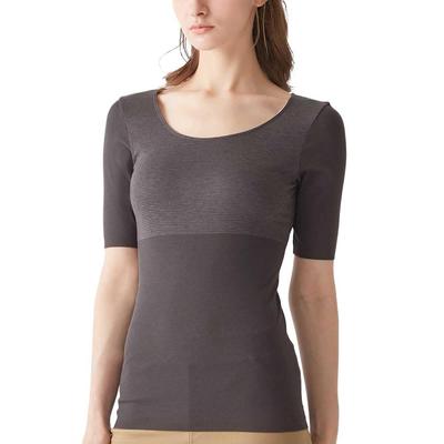 Gunze Hot Magic Warm Intensive Thermal Thin and Seamless Short Charcoal Size M Innerwear, Insulation, Warm, Moisture-Wicking, Heat-Generating, Hem,