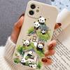 Panda silicone Phone Case for For Xiaomi Redmi Note 14 13 12 11 10 9 8 7 14 Pro Plus 4G 5G Anti-Scratch Slim Fit Trendy Cover