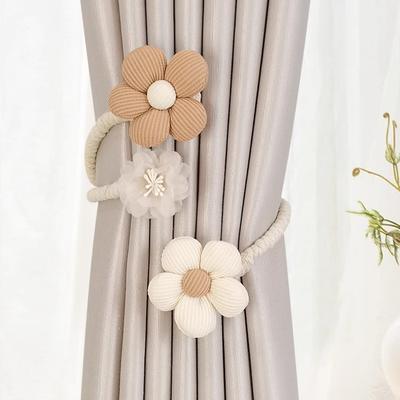 1 Stück Hochwertige Blumenform Vorhangschnalle Ohne Bohren Verdrehter Ast Seil Fenstervorhang Schnallen Vorhang Raffhalter Wohnzimmer