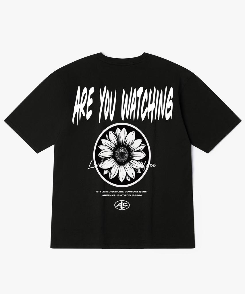 Aleubenkeulleob Club Flower Back Print Short Sleeve T-Shirt