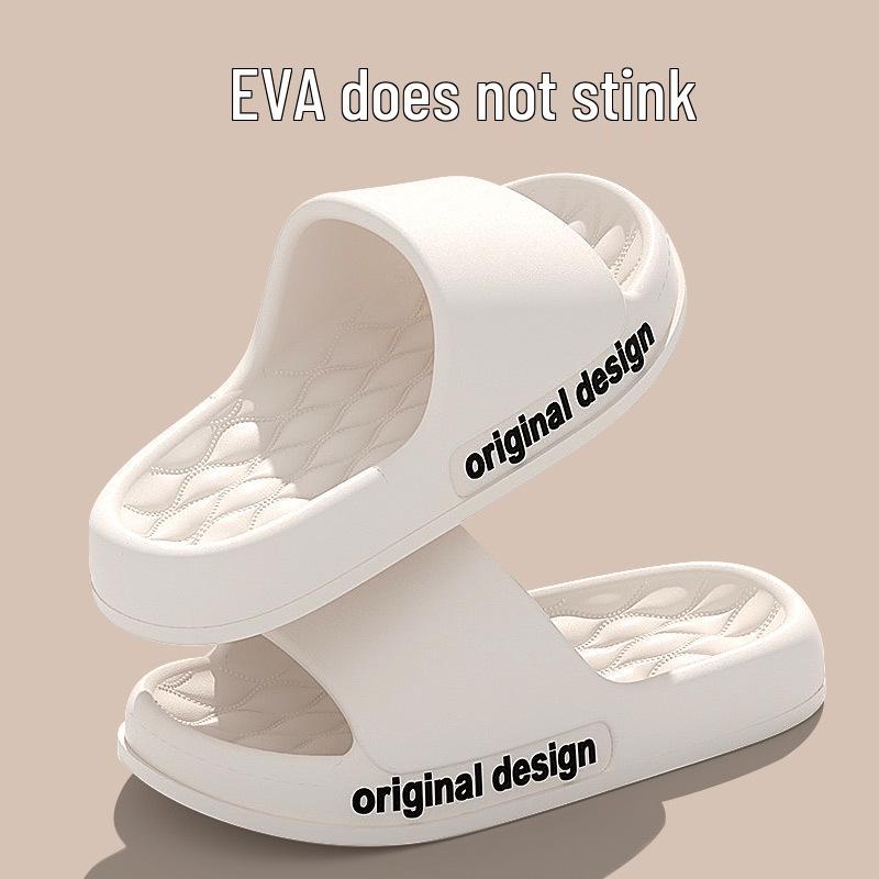 Men's Thick-Soled Sandals for Outdoor & Indoor Use - EVA, Non-Slip, Odor-Resistant, Bathroom, Summer Wear. Suitable for Women.