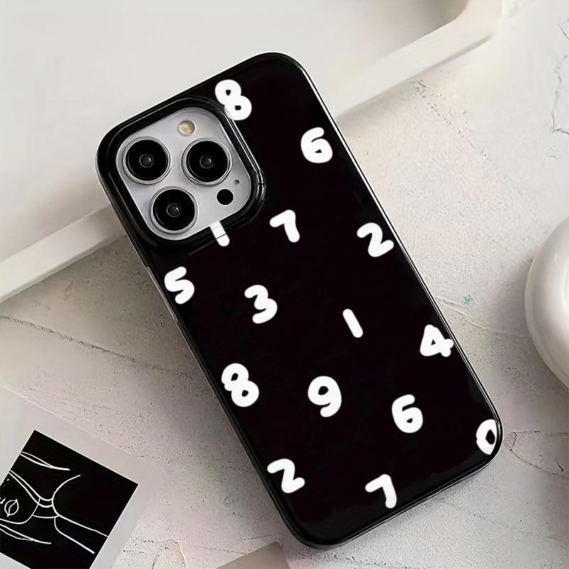 Ins Simple Numbers Case for iPhone 11 Cases IPhone 15 12 13 14 16 Pro Max X XR XS Max 14 15 7 8 Plus iPhone16e Soft Cover Funda