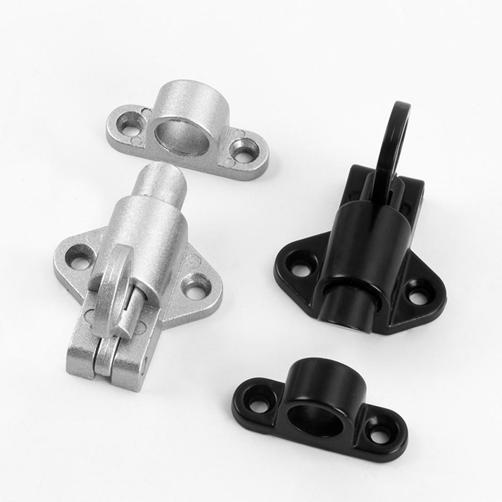 2Pcs Spring Door Bolt Lock Window Security Pull Rings Spring Bounce Door Bolt Latches Lock Aluminum Alloy Door Latches