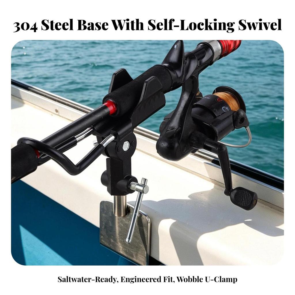 Fishing Equipment Long-Lasting Boat-Mounted Rod Holder Bracket Compact