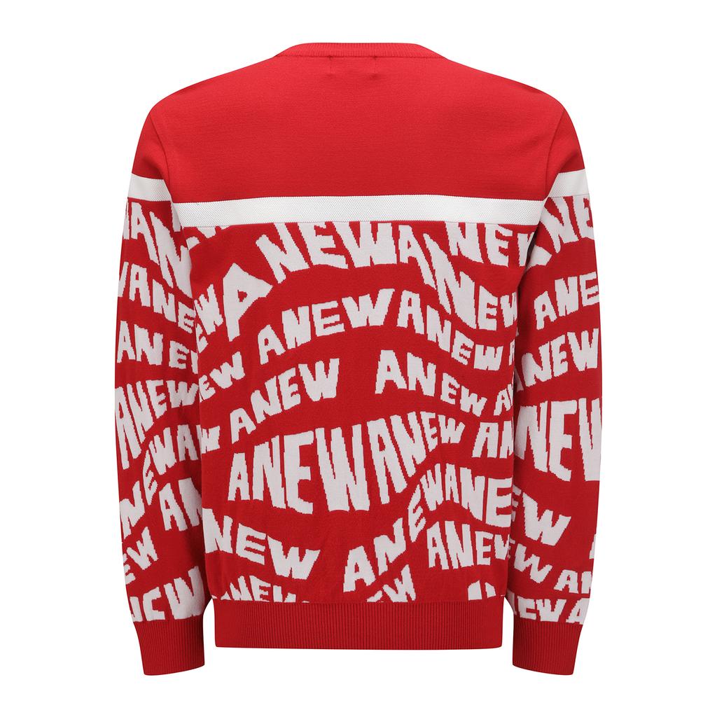 ANEW GOLF Men Sp Logo Pattern Sweater_Re