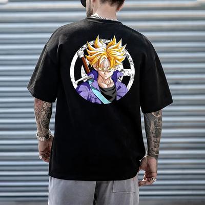 New Dragon Ball Goku Printed Shortsleeved Bandai Loose Mens and Womens 2026 Summer Breathable Sporty Fashion Tshirts
