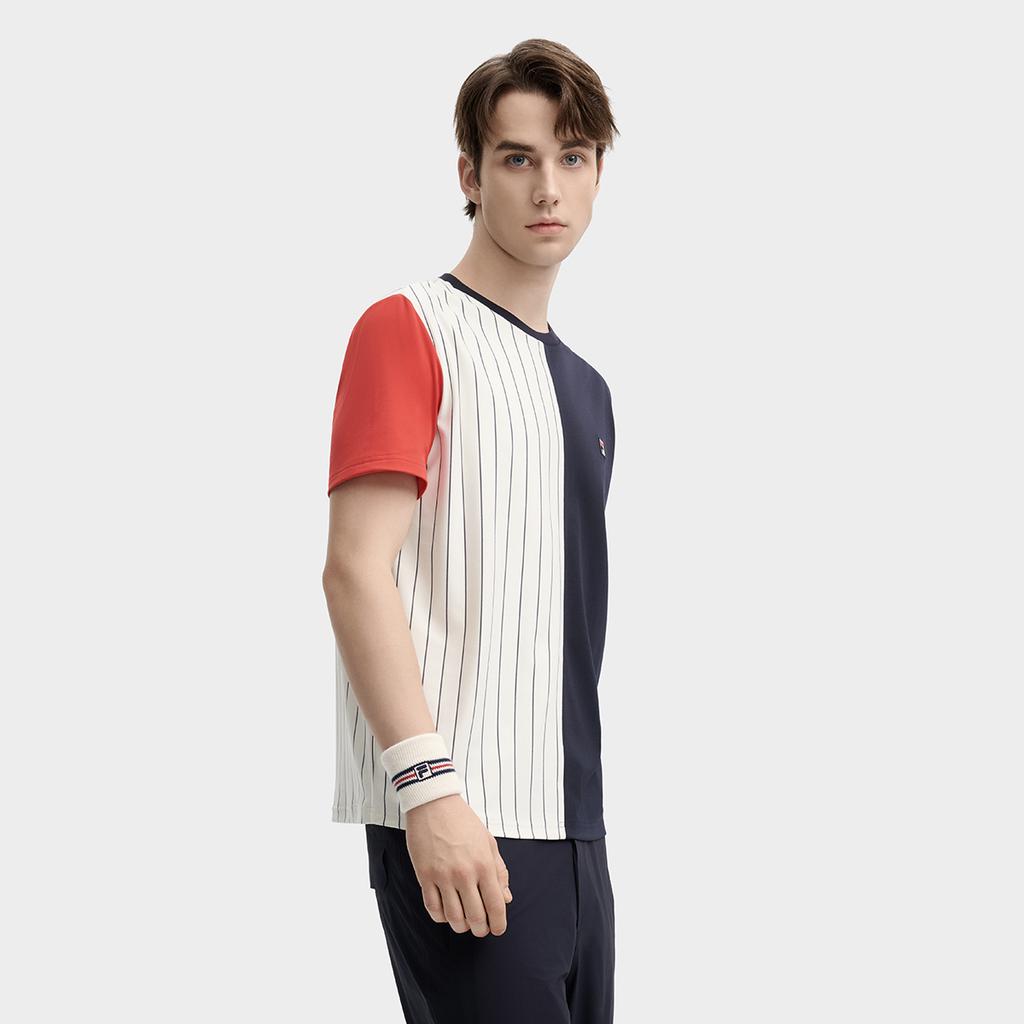 New FILA T Shirts Men's Cloud White F11M437106FWT