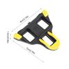 Gelb Schwarz Rennrad Cleats Gummi 6 Grad Float Fahrrad Cycling Pedal Cleat mit Zubehör und Werkzeugen für Shimano SPD-SL