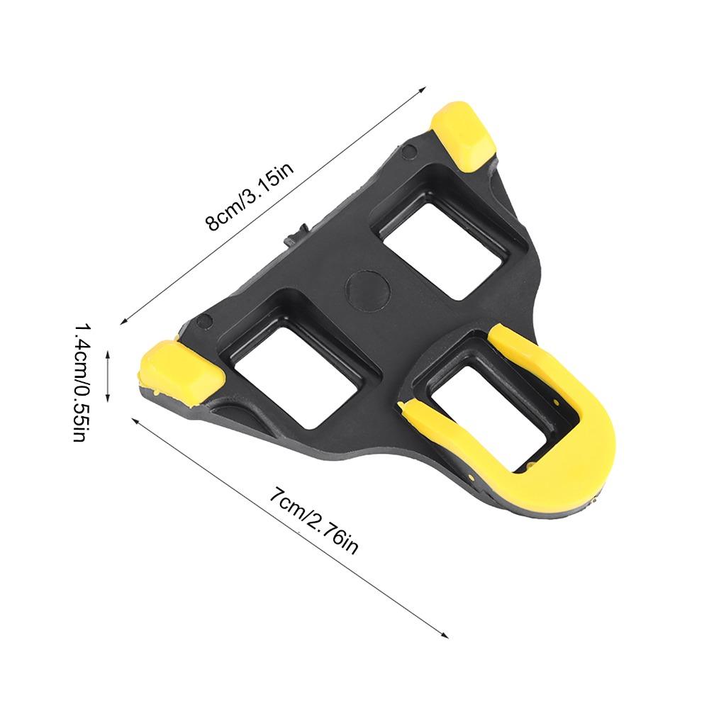 Gelb Schwarz Rennrad Cleats Gummi 6 Grad Float Fahrrad Cycling Pedal Cleat mit Zubehör und Werkzeugen für Shimano SPD-SL