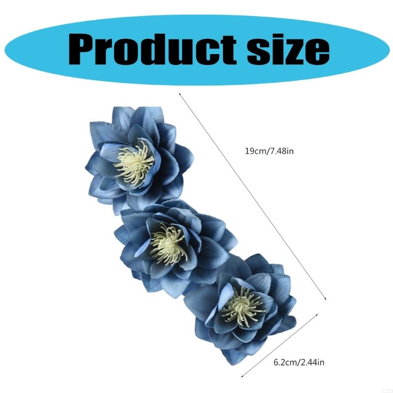 62KD Curtain Holders with Flower Pattern Curtain Tiebacks, Easy Installs Curtain Ties