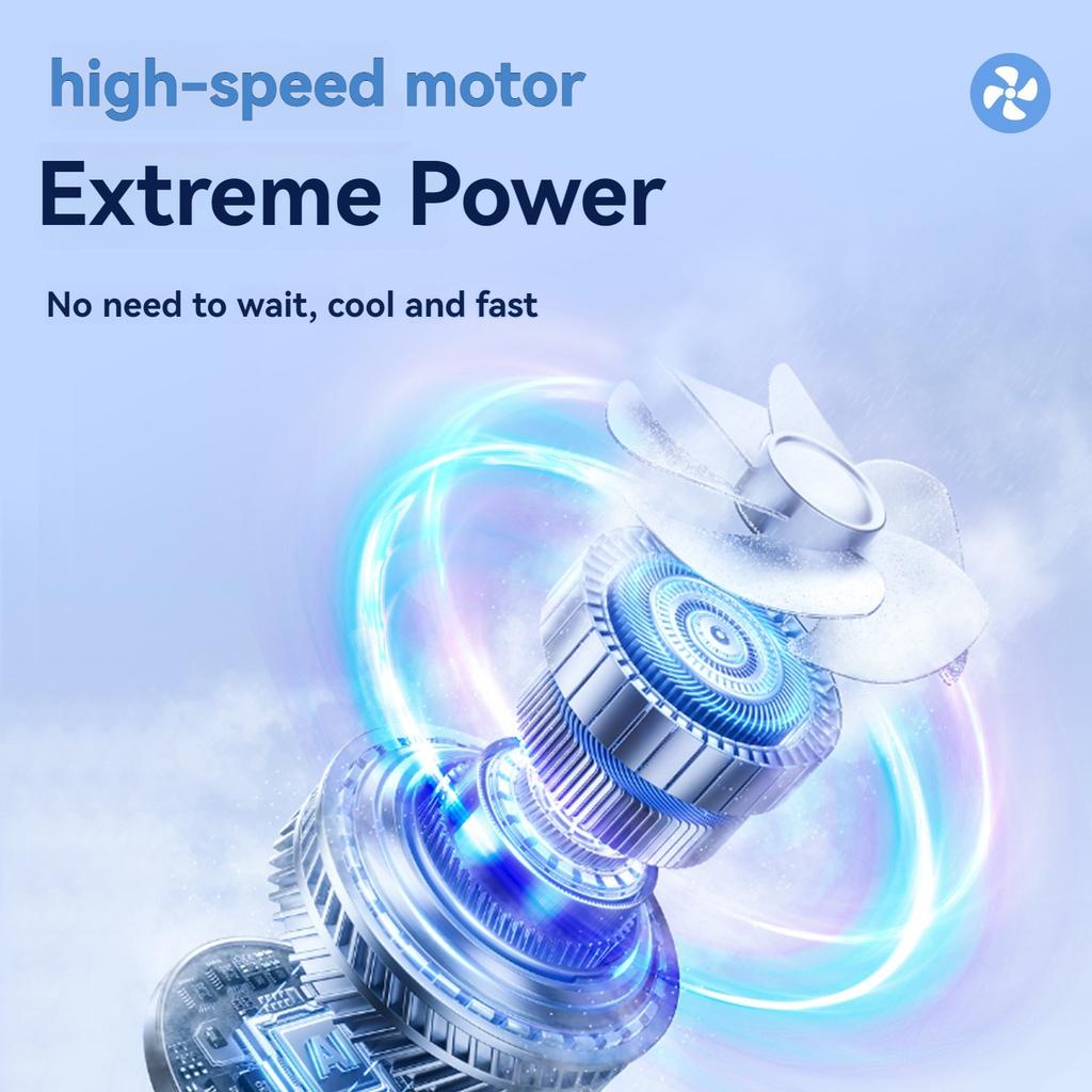 Summer Portable Mini Handheld Fan, 3 Levels High Air Volume Refrigeration Office Desktop Fan, Usb Rechargeable Battery Fan