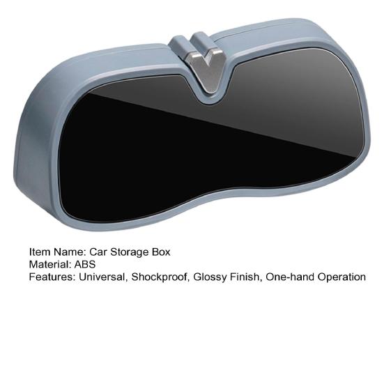 Sunglasses Holder for Car Sun Visor, Protective Automotive Eyeglasses Storage Case Hanger, Vehicle Interior Glasses Organizer Box Accessories,
