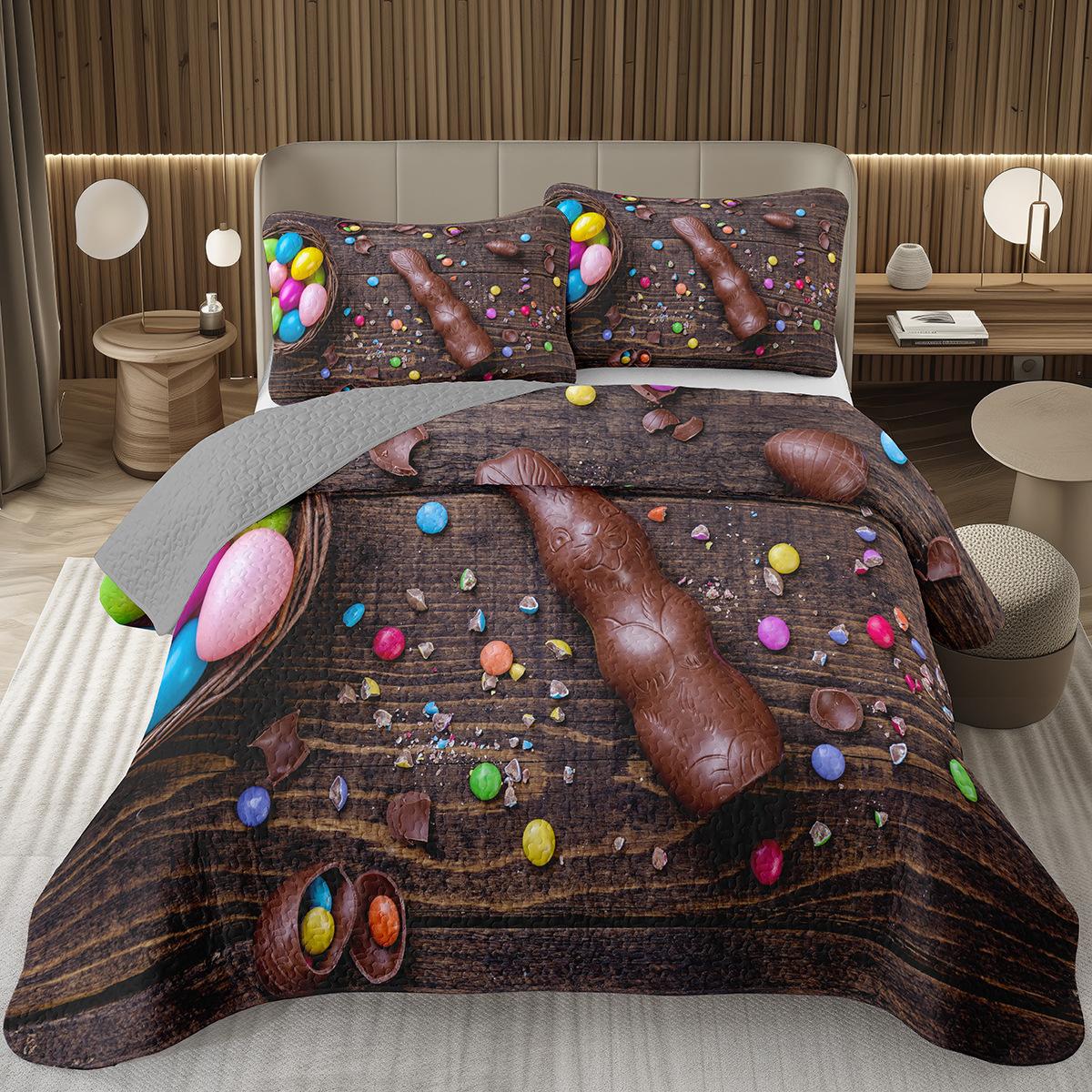 

Comforter Cartoon Food Chocolate Quilt Set For Girls Sweet Food Lovercute Foods Set Twin Queen King Set Bedroom Decor Comforter (quilt)-EU Single(135*200cm)3pcs