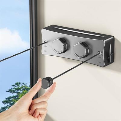 Stainless Steel Retractable Clothesline Heavy Duty Invisible Clothesline  Laundry Drying