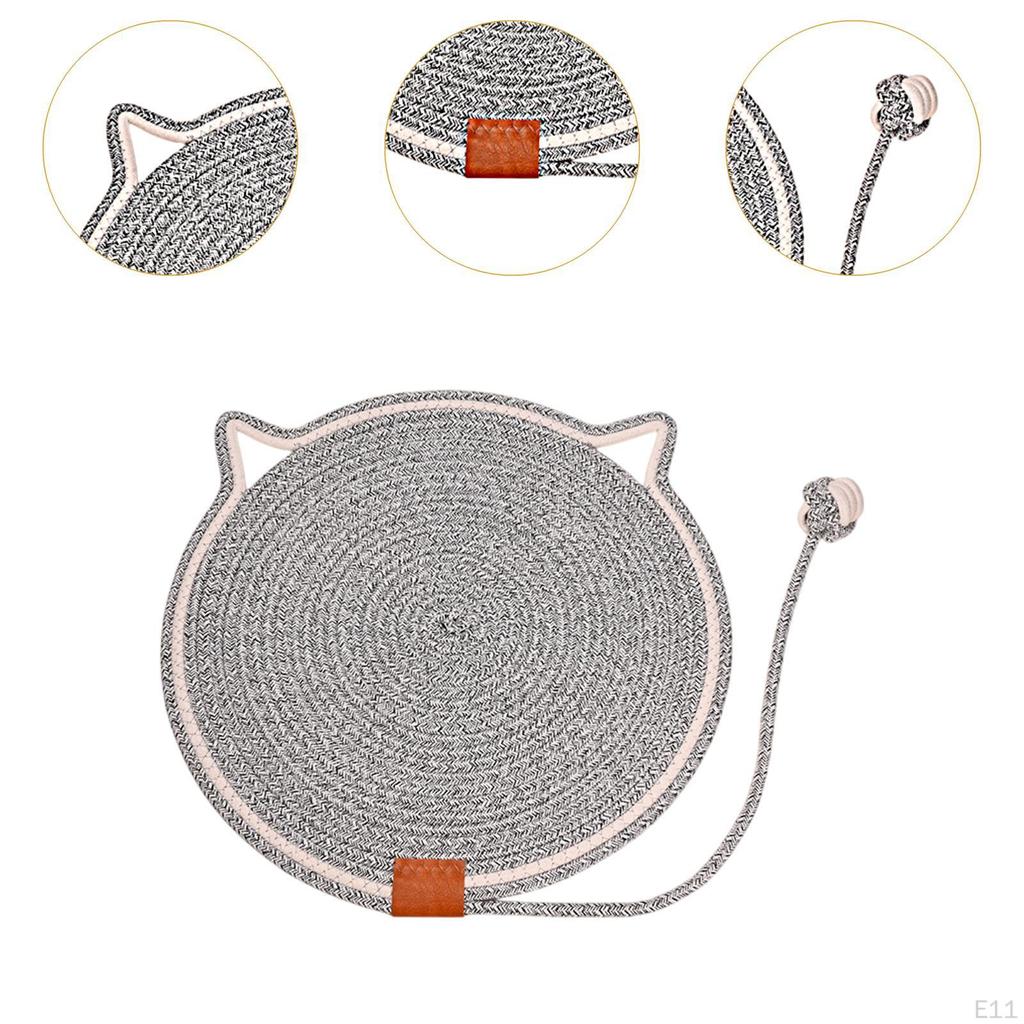 Cat Scratcher Mat Furniture Protector Cotton Rope Horizontal Scratch Pad Scratching for