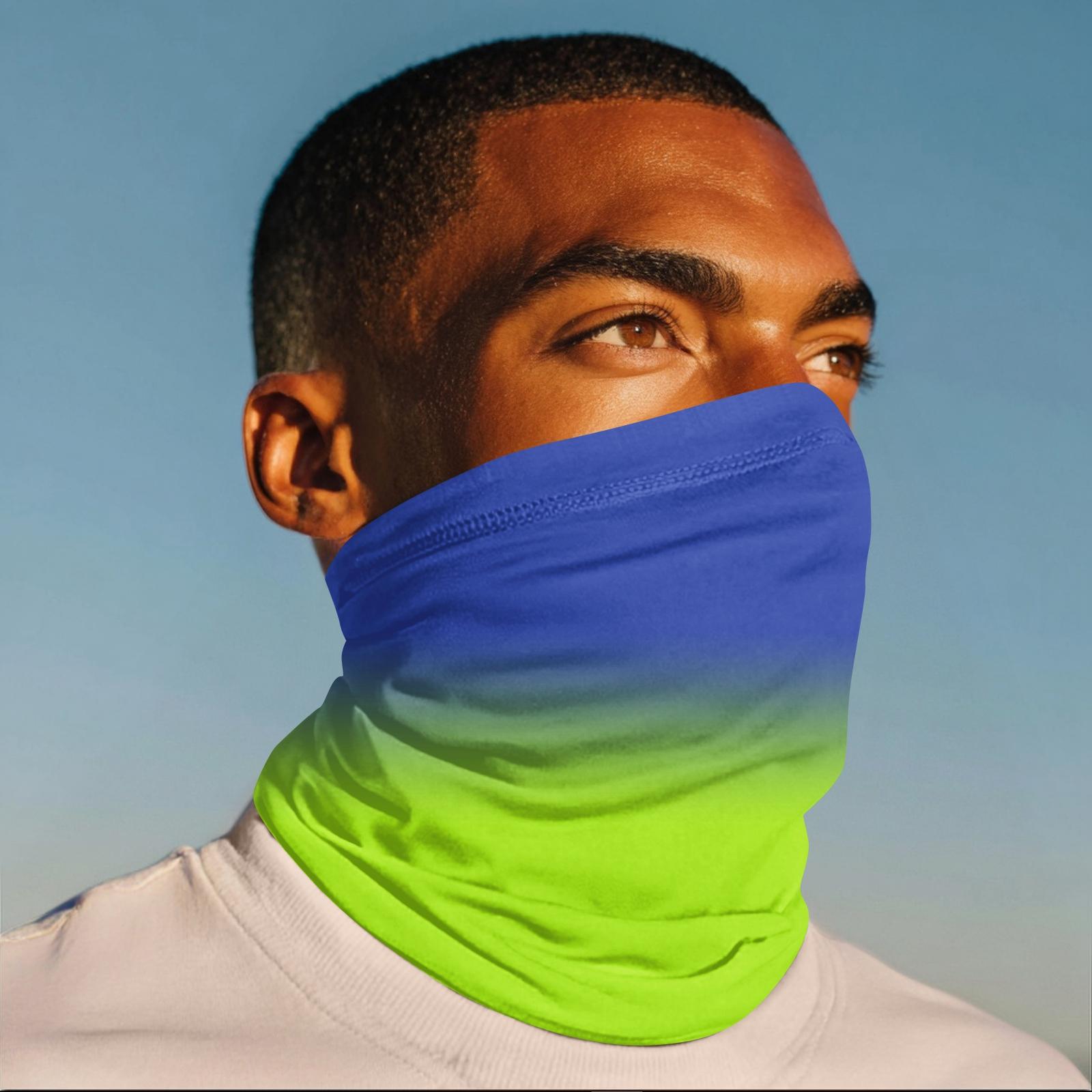 

Уличный солнцезащитный козырек Велосипедная маска Анти-ультрафиолетовая бандана Солнцезащитный шарф для шеи One Size синий